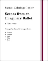 Scenes from an Imaginary Ballet, I. Molto vivace Orchestra sheet music cover